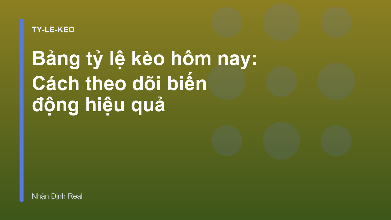 Read more about the article Bảng tỷ lệ kèo hôm nay: Cách theo dõi biến động hiệu quả
