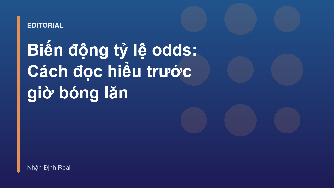 Biểu đồ minh họa biến động tỷ lệ odds trong cá cược bóng đá