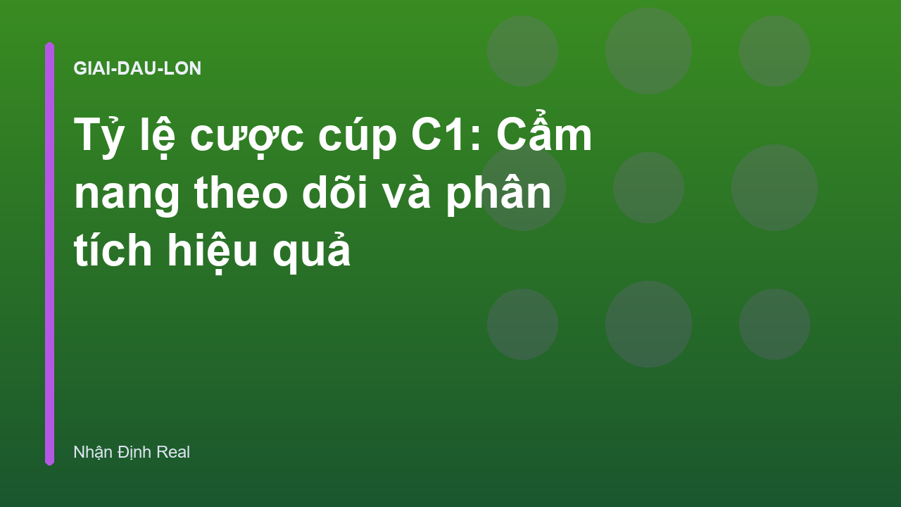 Read more about the article Tỷ lệ cược cúp C1: Cẩm nang theo dõi và phân tích hiệu quả